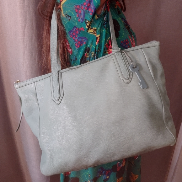 Womens Fossil LG seafoam color shoulderbag - Picture 5 of 17